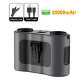 20000Mah Waist Fan Portable Clip Fan With Double Wind Outlet Mini Wearable Hanging Neck Fan For Outdoor Sport