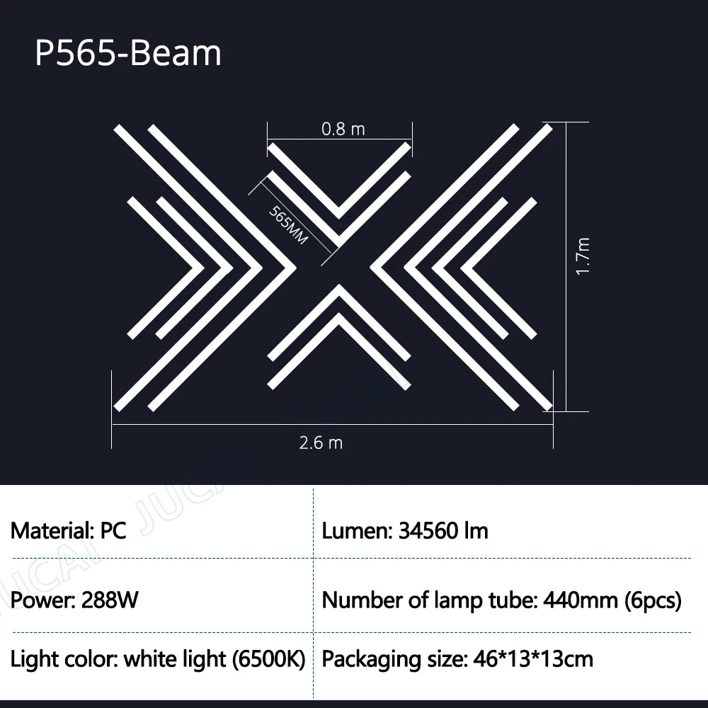 Hexagon Garage Lights Grids LED Ceiling Lamp 6500K Super Bright Honeycomb Lights Ceiling for Warehouse Car Shop Exhibition Hall