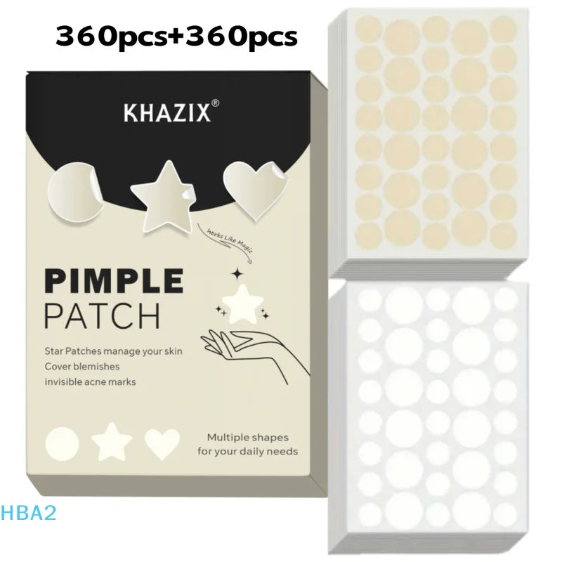 720PCS Circular Transparent And Skin Tone Acne Patches Skincare Stickers Facial Spot Covering Makeup Tools