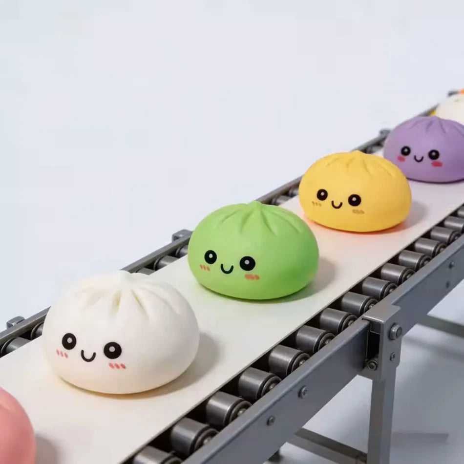 Dumplings Stress Relief Fidget Toys Bedroom Desktop Decoration Dumpling Vinyl Doll Night Light Luminous Toy Surprise Girl Gift
