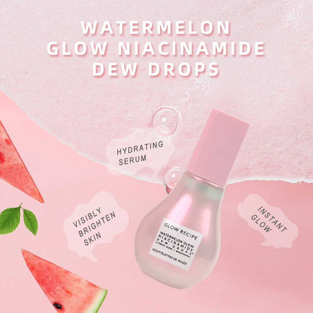Glow Recipe Watermelon Glow Niacinamide Dew Drops - Makeup Primer, Pore Minimizer & Niacinamide Serum for Dewy Smooth Skin 40ml