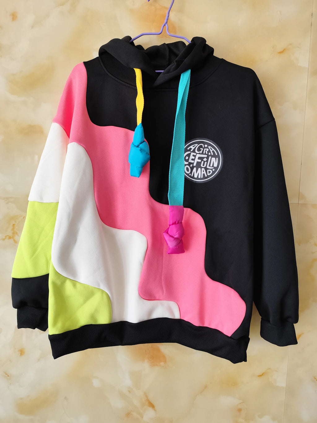 Silver Fox Velvet New 2024 Korean Edition Plush Hoodie Women's  Contrast Hoodie Mid to Long Women's Coat Trendy