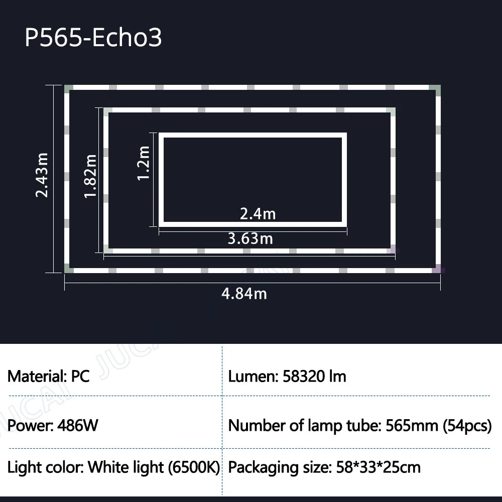 Hexagon Garage Lights Grids LED Ceiling Lamp 6500K Super Bright Honeycomb Lights Ceiling for Warehouse Car Shop Exhibition Hall