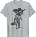 Vintage Raccoon Cowboy Cowgirl Trash Panda Western Country T-Shirt