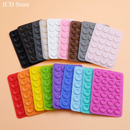 1 piece Strong Grip Phone Holder Adhesive Silicone Suction Phone Case Mount Anti-Slip Hands-Free Sticky Cell Phone Grip Stands