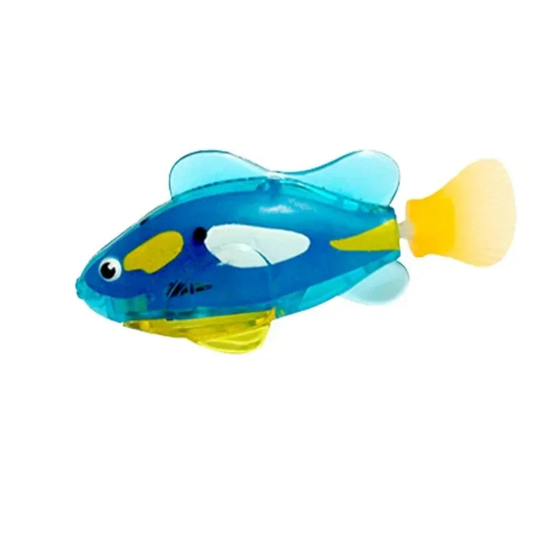 Cat Toys LED Inductive Interactive Swimming Robot Fish Toy Glowing Electric Fishs Stimulate Kitten Hunting Instinct Pet Fish toy