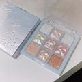 9 Colors Glitter Snowflake Eyeshadow Palette Dream Girl Pearly Eye Shadow Matte Matte Highlights Cool Tone Charming Eyes Makeup