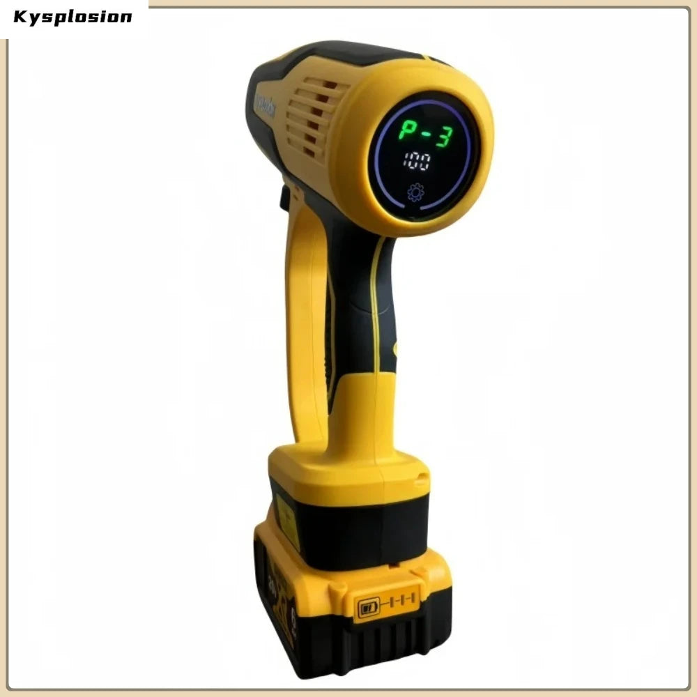 Cordless Pressure Washer 380W Portable High-Pressure Brushless Car Washer Gun 653PSI 3-Speed For Dewalt 20V tools Battery