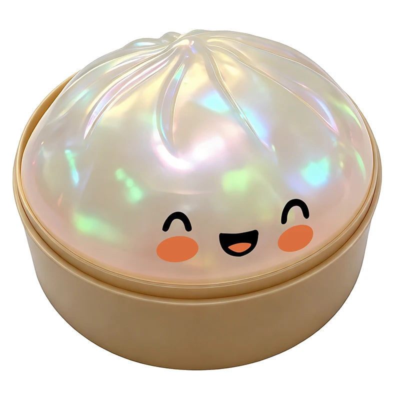 Dumplings Glitter Dumpling Toy Cute Dumplings Squishiest With Steamer Box Stress & Anxiety Toys For Focus ADHD Population