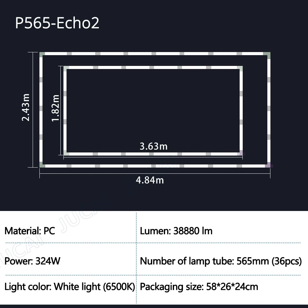 Hexagon Garage Lights Grids LED Ceiling Lamp 6500K Super Bright Honeycomb Lights Ceiling for Warehouse Car Shop Exhibition Hall