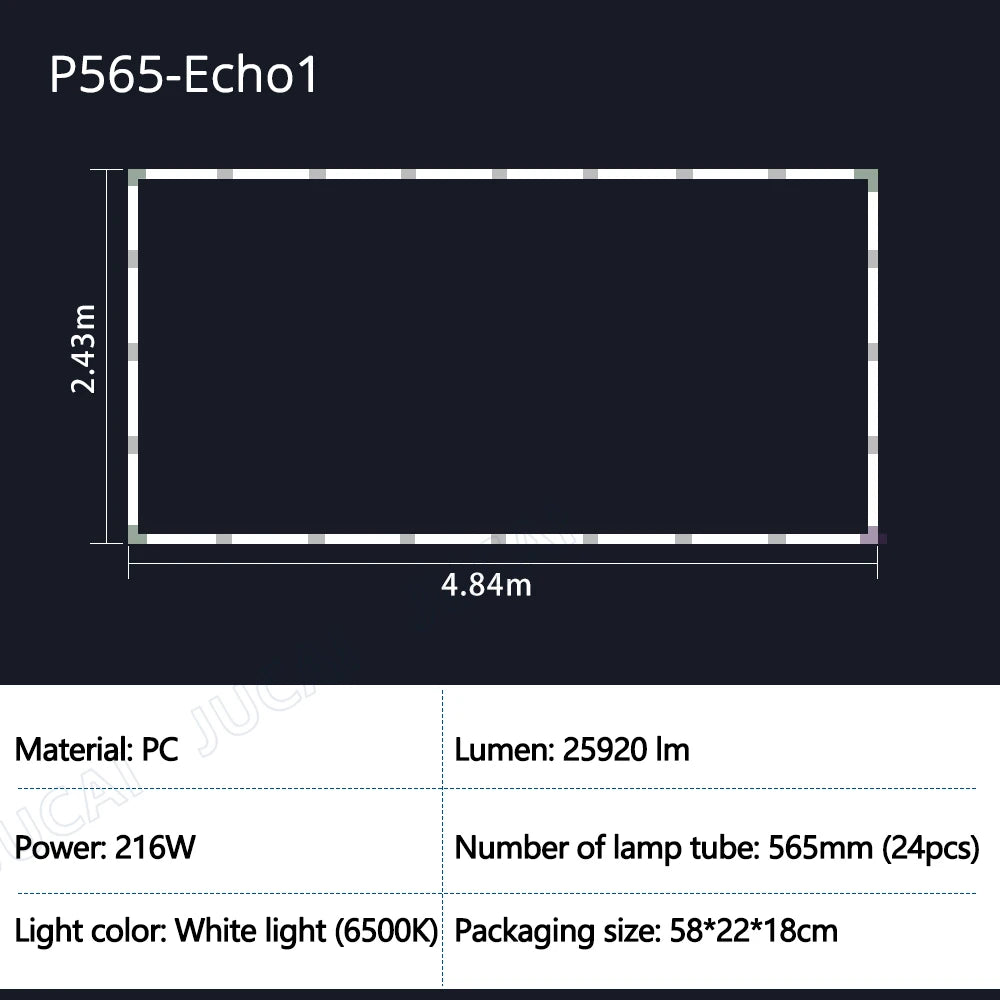 Hexagon Garage Lights Grids LED Ceiling Lamp 6500K Super Bright Honeycomb Lights Ceiling for Warehouse Car Shop Exhibition Hall